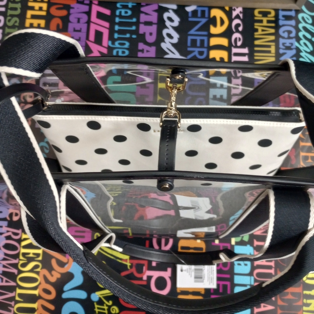 Killer Kate Spade Transparent Tote!. - Picture 5 of 10